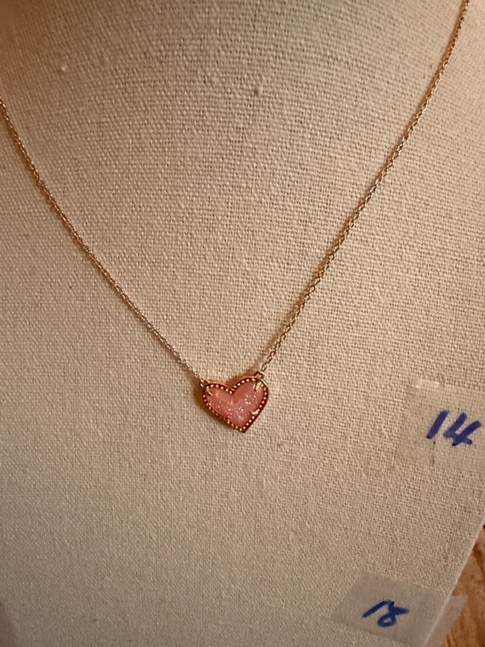Kendra Scott Ari Heart Rose Gold Plated Necklace